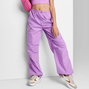 NWT Target High Rise Cargo Parachute Pants
